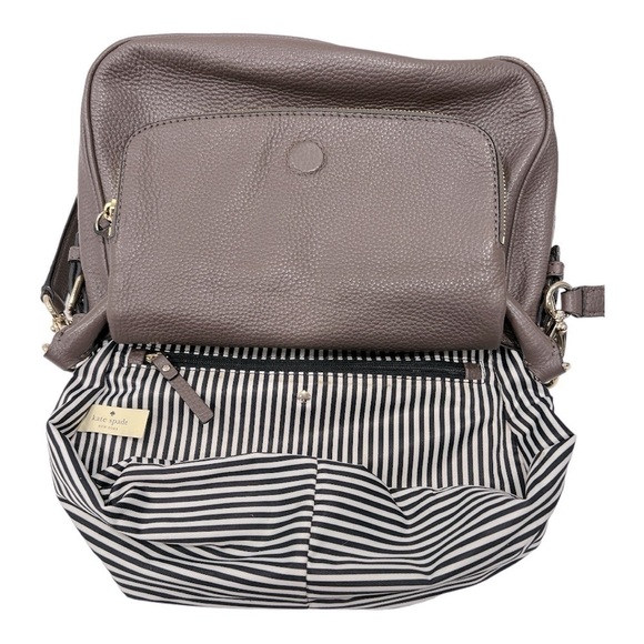 Kate Spade New Yok Cobble Hill Deva Medium Leather Bag, dark cappuccino/gold - Picture 10 of 13